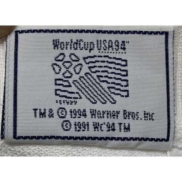 Vintage 1994 World Cup USA Looney Tunes Soccer Futbol Shirt Top Sz XL - Picture 6 of 7